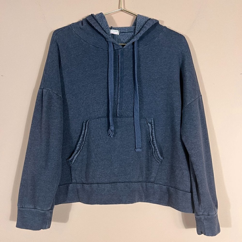 Free People Movement Heather Gray Work It Out Pullover Hoodie Sweatshirt